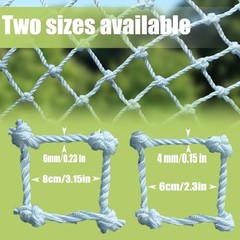 Stair Safety Net for Kids Rope Net Safety Netting for 3.28X1.64ft 6mm/8cm