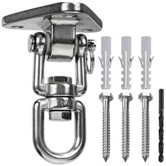Stainless Steel Swing Hanger Heavy Duty 180°+360° Swivel Swing Hook Swing Har…