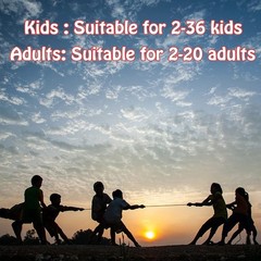 60 Feet Tug of War Rope for Kids and Adults, Outdoor Games Summer Outdoors Ya…