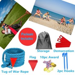 60 Feet Tug of War Rope for Kids and Adults, Outdoor Games Summer Outdoors Ya…