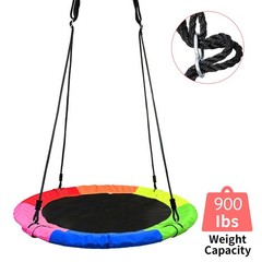 Tree Swing,Saucer Flying Swing 40 Inch for Kids,900D Oxford Multicolor