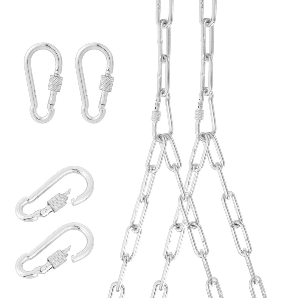 2 Pack Hammock Chain Set, Hanging Porch Swing Extension Chain Kit with Insura…
