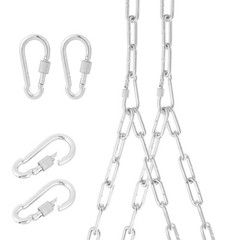2 Pack Hammock Chain Set, Hanging Porch Swing Extension Chain Kit with Insura…