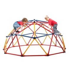 Toddler Geometric Dome Climber Play Set Kids Outdoor Gym Steel Frame Playground
