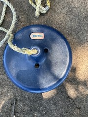 Little Tikes Blue Disc Swing Round Seat with Yellow Rope MPN 31018