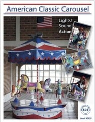 American Classic Carousel – Indoor Outdoor ride on for kids of all ages.
