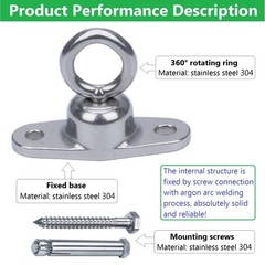 Bearing Swing Hanger Antirust Heavy Duty 360°Rotation 1200LB Capacity Playgro…