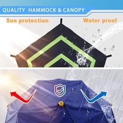 10 FT Climbing Dome with Canopy and Hammock, Anti-Rust and UV Light Blue