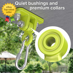 Swing Hangers for Wooden Sets Pack of 2 Heavy Duty Swingset Hardware with Lockin