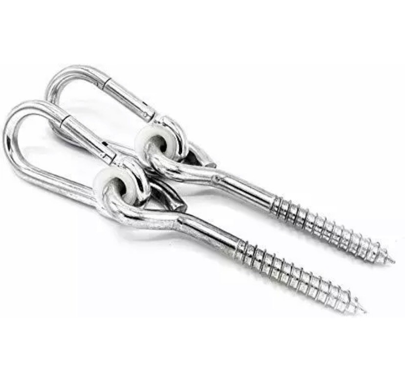 Two Swing Hooks & Hangers – Galvanized, Anti-Rust Steel Swing Hangers