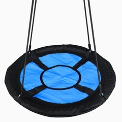 USED 40″ Kids Round PE Rope Tire Saucer Oxford Tree Web Net Swing Nest, 440lbs,