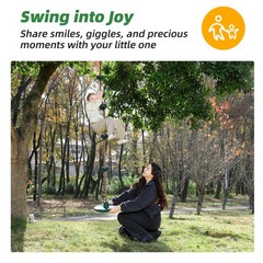 Climbing Rope Disc Swing for Kids Outdoor‌ – Heavy Duty ‌Tree Swings‌ with No…