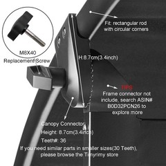 Mainstays Double Zero Gravity Swing Plastic Fittings Hardware Replacement Parts