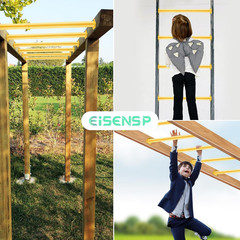 21.5 Inch Metal Monkey Bars Ladder Rungs Set for Backyards Playground and Childr