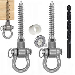 2 Bearing Swing Hangers Permanent Anti Rust Heavy Duty 180° Swing, 1500 lb