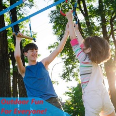 Lily’s Things Monkey Bars for Kids(2 Pack) | Ninja Slackline Accessories for Sla