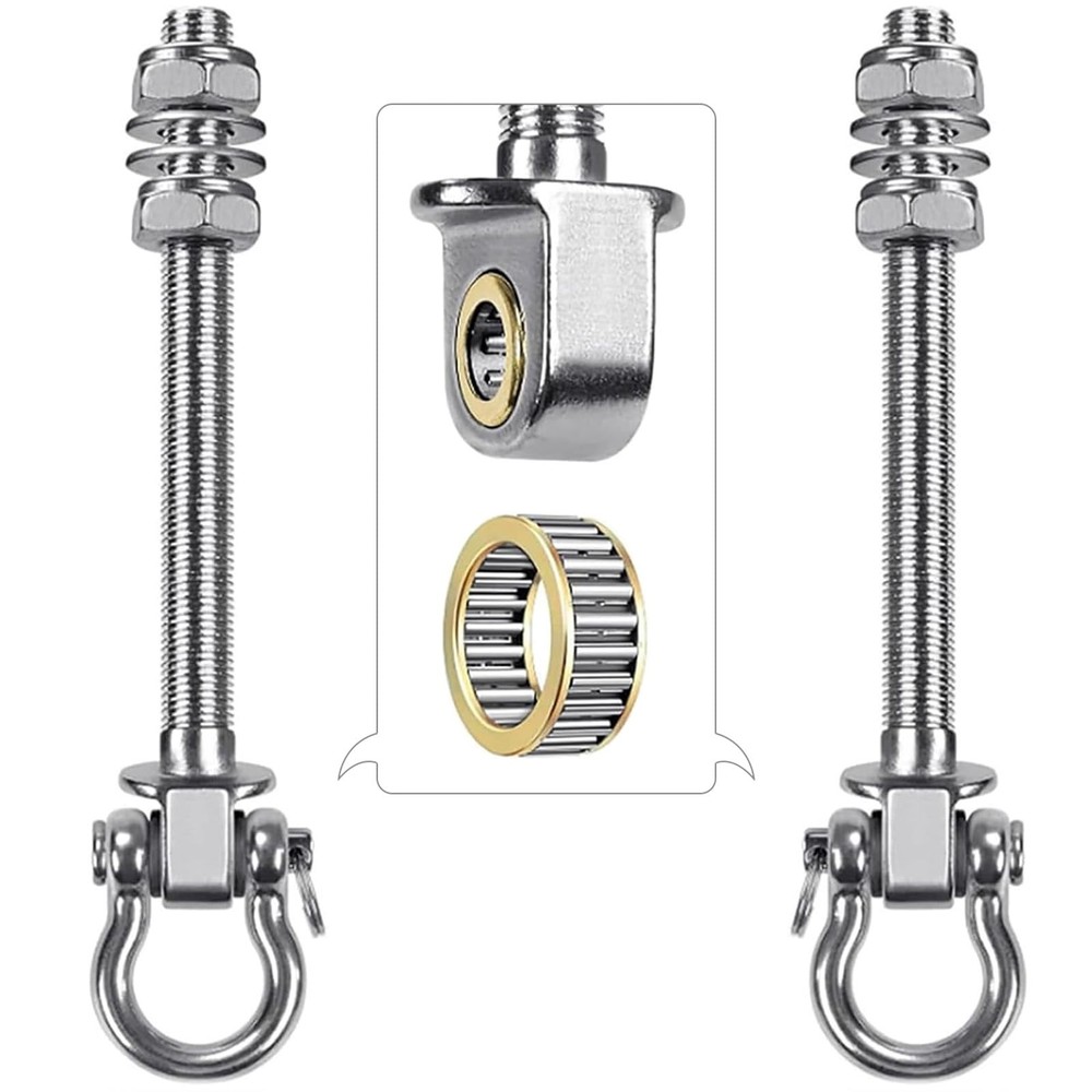 Heavy Duty Swing Hangers with Quiet Bearings, 3000 LB AntiRust Capacity Hammo…