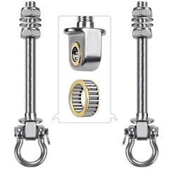 Heavy Duty Swing Hangers with Quiet Bearings, 3000 LB AntiRust Capacity Hammo…