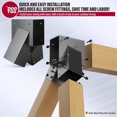 Heavy Duty Swing Set Bracket,2-Pack A Frame Swing Brackets Kit with Mounting …
