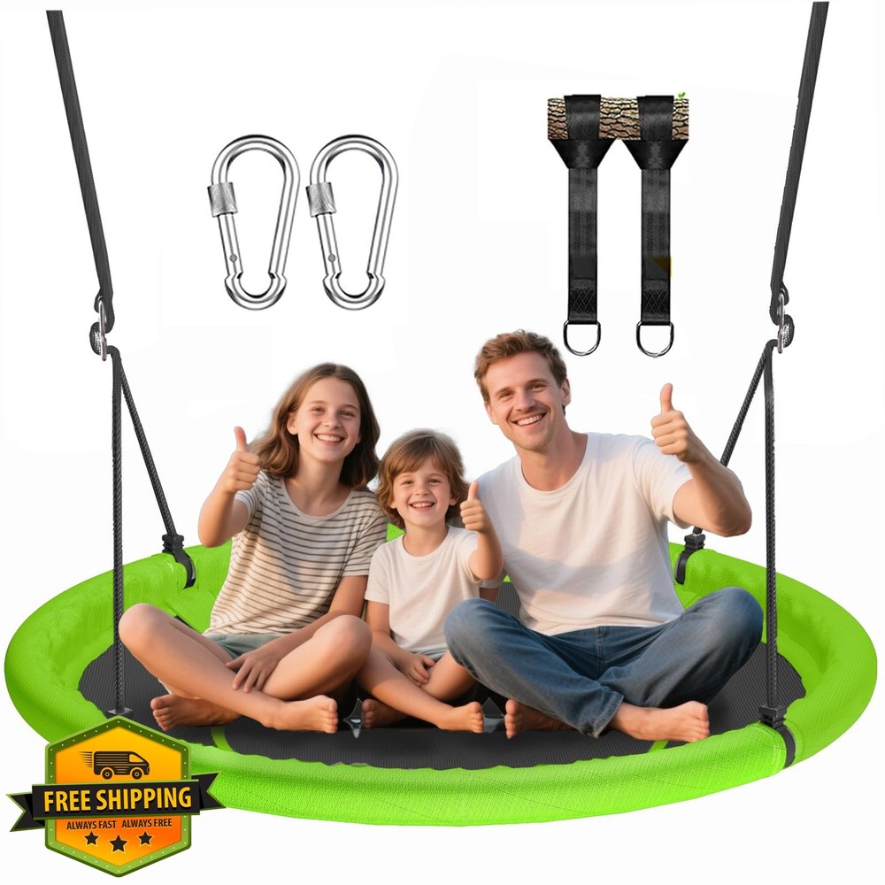 48″ Saucer Tree Swing Kids Adult Family 700lb Capacity Backyard
