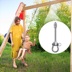 4Pcs Heavy Duty Swing Hangers with Bearings Swing Hooks for Wood & Metal Beams S
