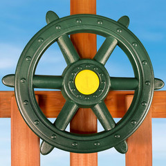 Gorilla Playsets 07-0015-G Large Ships Wheel with 18.5″ Diameter Swing Set Acces