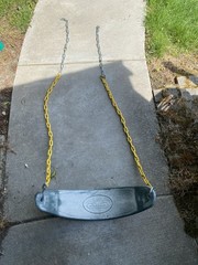 XD Extreme Duty Playground Swing Seat with Swing Chains, Black