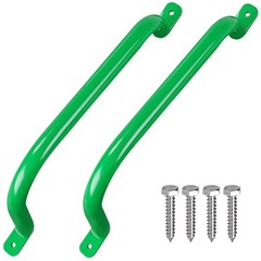 Purife 17” Metal Playground Safety Handle (Set of 2), Outdoor Swing Green