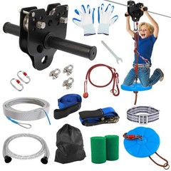 Zip Line Kit for Kids Adults 80FT Up to 400 lbs – Updated Removable Design Tr…