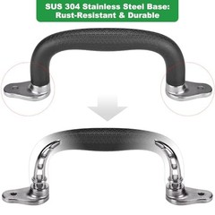 Black Playground Safety Handles, Non-Slip Kids Playground Grab Black (2 Pack)