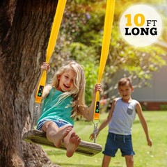 Heavy-Duty Tree Swing Hanging Kit – 10ft Straps, Alloy Carabiners & 360 Swivel