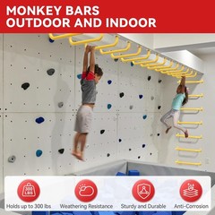 17.3 Inch Safety Playground Handles Metal Indoor Outdoor Climbing Monkey Bars Sw