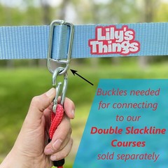 Lily’s Things Monkey Bars for Kids(2 Pack) | Ninja Slackline Accessories for Sla