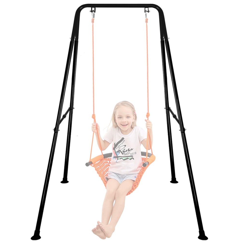 Baby Swing Stand, Foldable Baby Swing Frame, Heavy Duty Metal A-Frame Swing S…