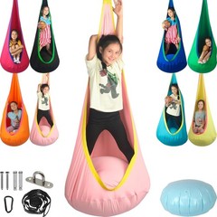 Kids Pod Swing Seat, Max 300 Lbs, Child Sensory Swing Chair Indoor & Outdoor