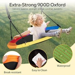 40 Inch Saucer Swing for Kids & Adults, 700LBS Heavy Duty 40IN Multicolor