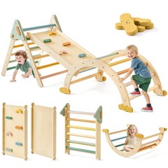Tiny Land Pikler Triangle Set 7 in 1 Foldable Montessori
