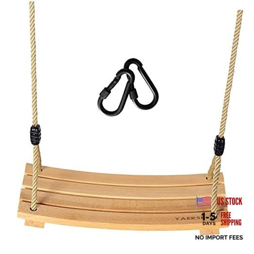 Wooden Tree Swings Tree Swing for Adults Children Kid’s Arc 17.7Lx7.8W inch