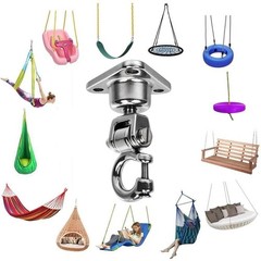 Swing Hanger Heavy Duty Hardware 360°+180°Rotation 1500LB Capacity Wood Playg…