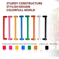 17 Inch Black Indoor Monkey Bars Ladders Playground Handles 6 Pack | Heavy Du…