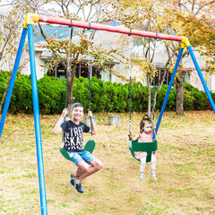 Toddler Swing Set for outside – High Back Full Bucket Seat with 4 Hanging Straps