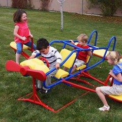 Lifetime Airplane Teeter Totter Ace Flyer 151110 Primary Color Double Play