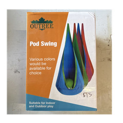 OUTREE Indoor/Outdoor Pod Swing Hanging Chair for Kids Ages 3 Years & Up