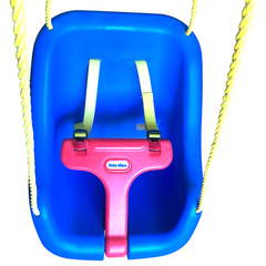 Little Tikes Swing 2 in 1 Snug n Secure Swing Blue w Instructions Made in USA
