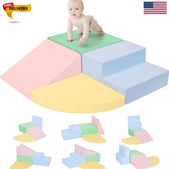 Climbing Toys for 1 Old, Foam Baby Climbing Blocks for Toddlers, 4-Piece Sof…