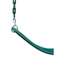Extreme-Duty Green Belt Swing with Green Chains