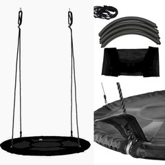 40″Tree Swing Seat Heavy Duty Outdoor Kids Adult Hanging Rope Round Nest Swing