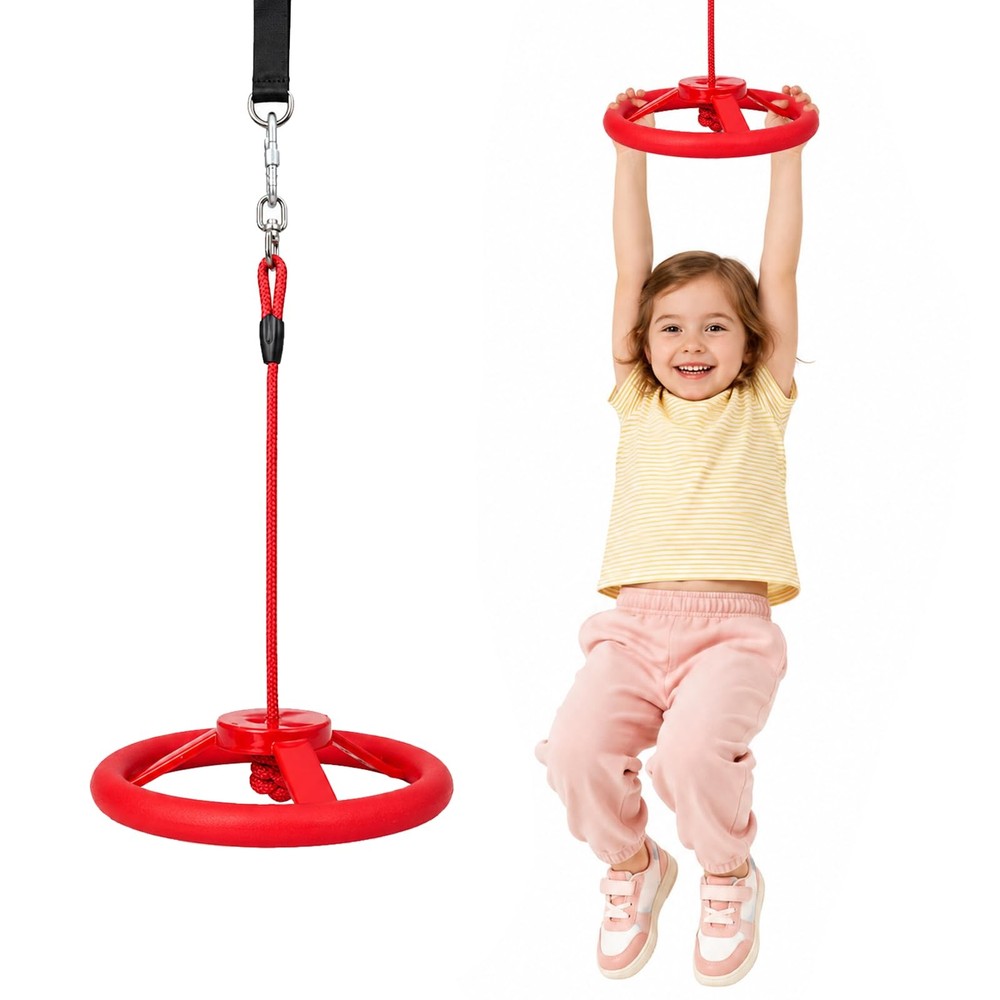 Ninja Twister Swing Spins Set – 360° Steering Wheel Design Slackline Attachme…