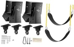 Heavy Duty Swing Sets Brackets Including 2 Black A-Frame Swing Set B+b