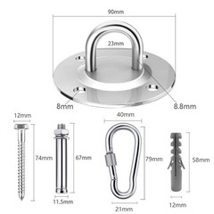 Swing Hanger Set Rotary Swing Fixed Plate Heavy Duty Ceiling Mount 2000lb wit…